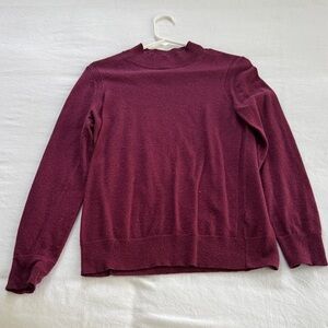 Banana Republic Deep Burgundy Turtleneck Sweater